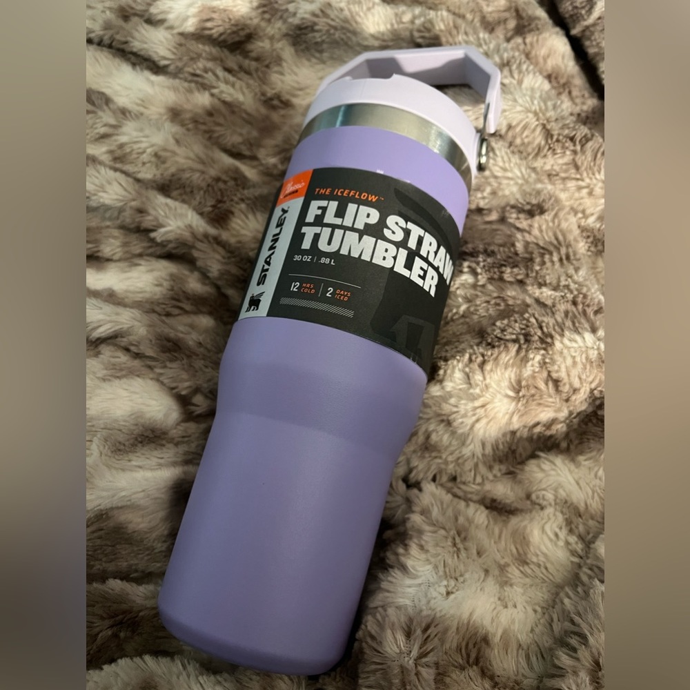 Lavender Stanley 30oz flip straw tumbler